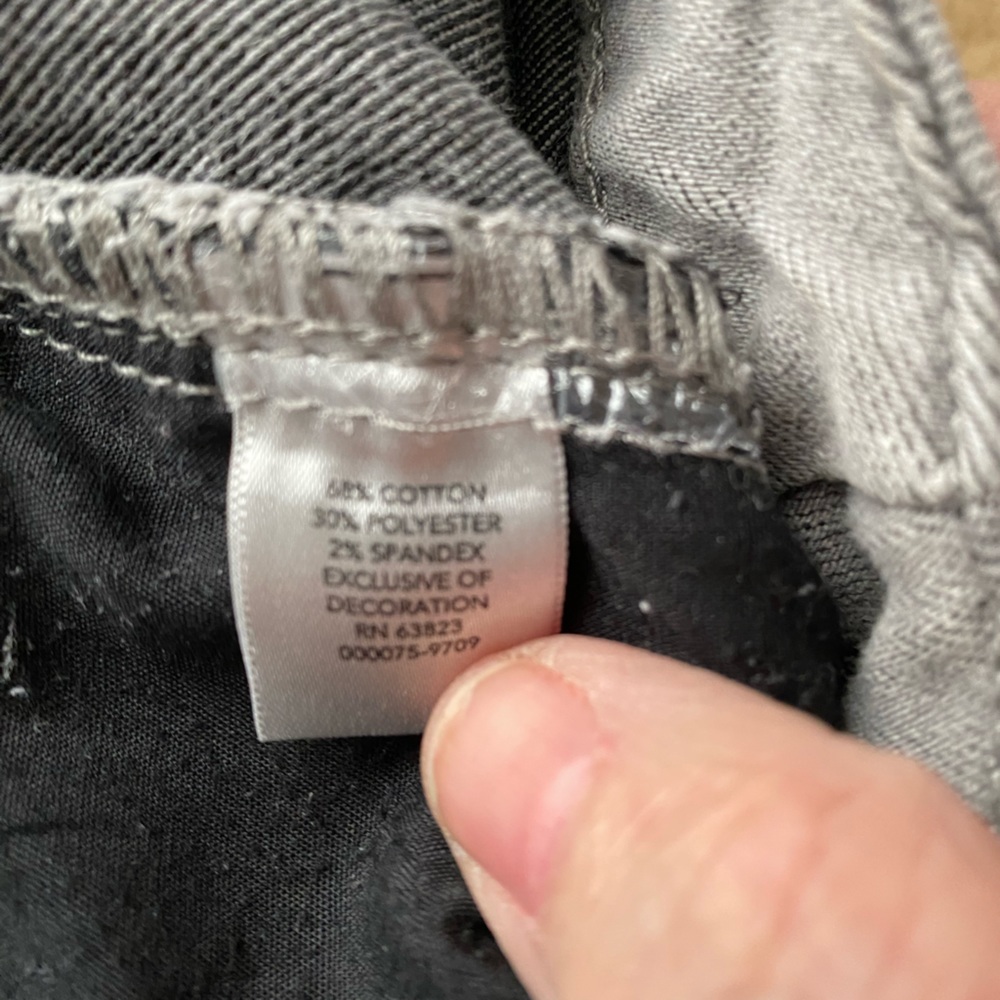 SOLD Christopher & Banks denim jeans gray with fancy back pockets size 14 - Picture 10 of 12
